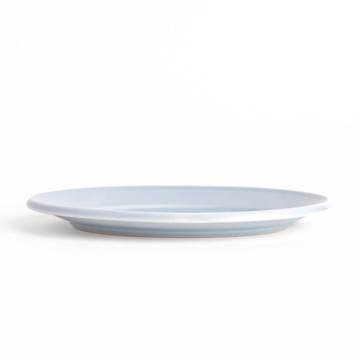 Durable and elegant blue ceramic salad plate, adding a pop of color to your table setting.