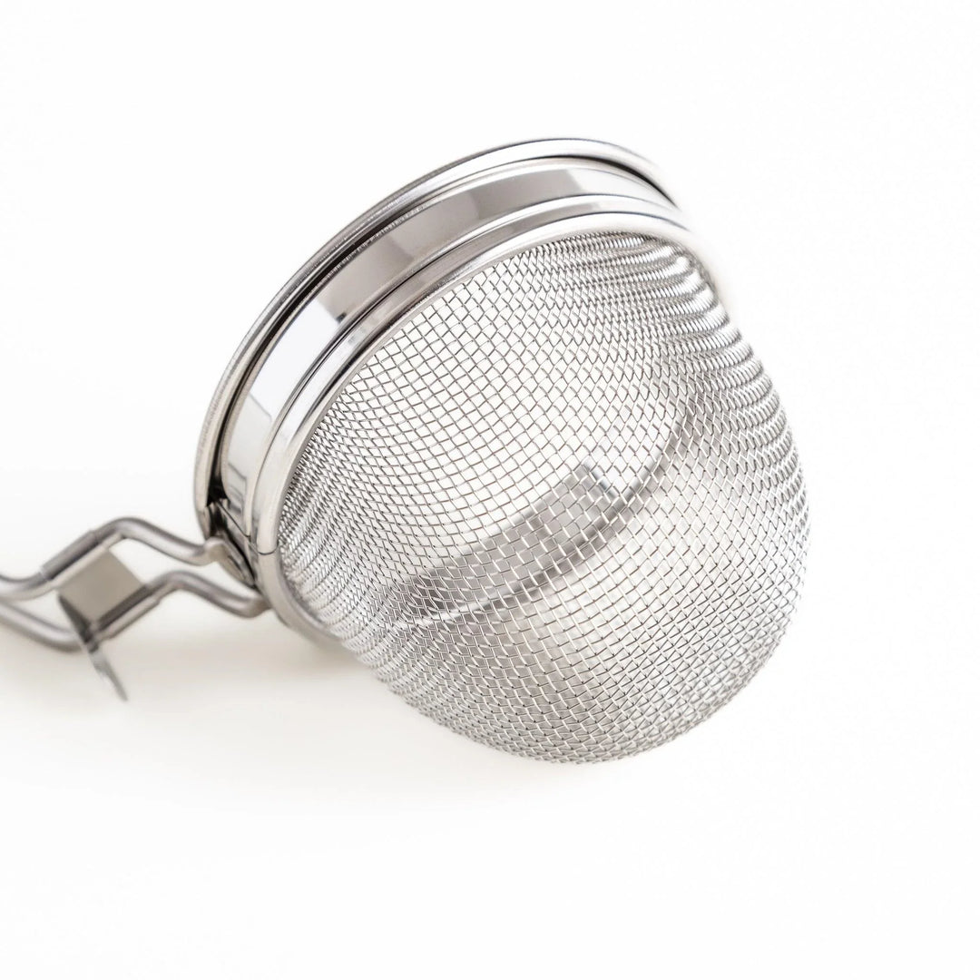 Stainless steel miso strainer with fine mesh and long handle perfect for making smooth miso soup.