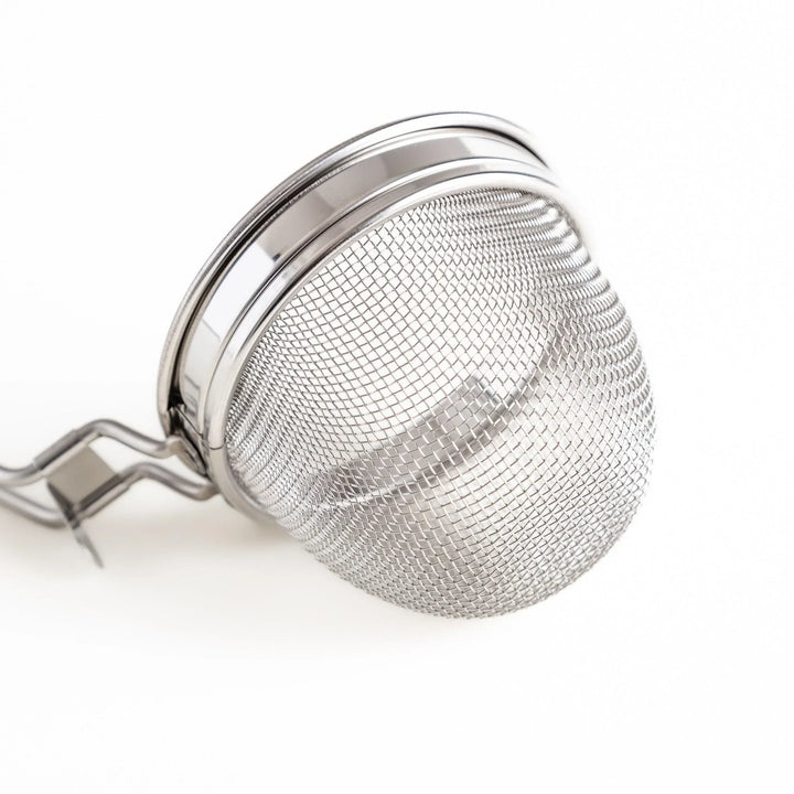 Stainless steel miso strainer with fine mesh and long handle perfect for making smooth miso soup.