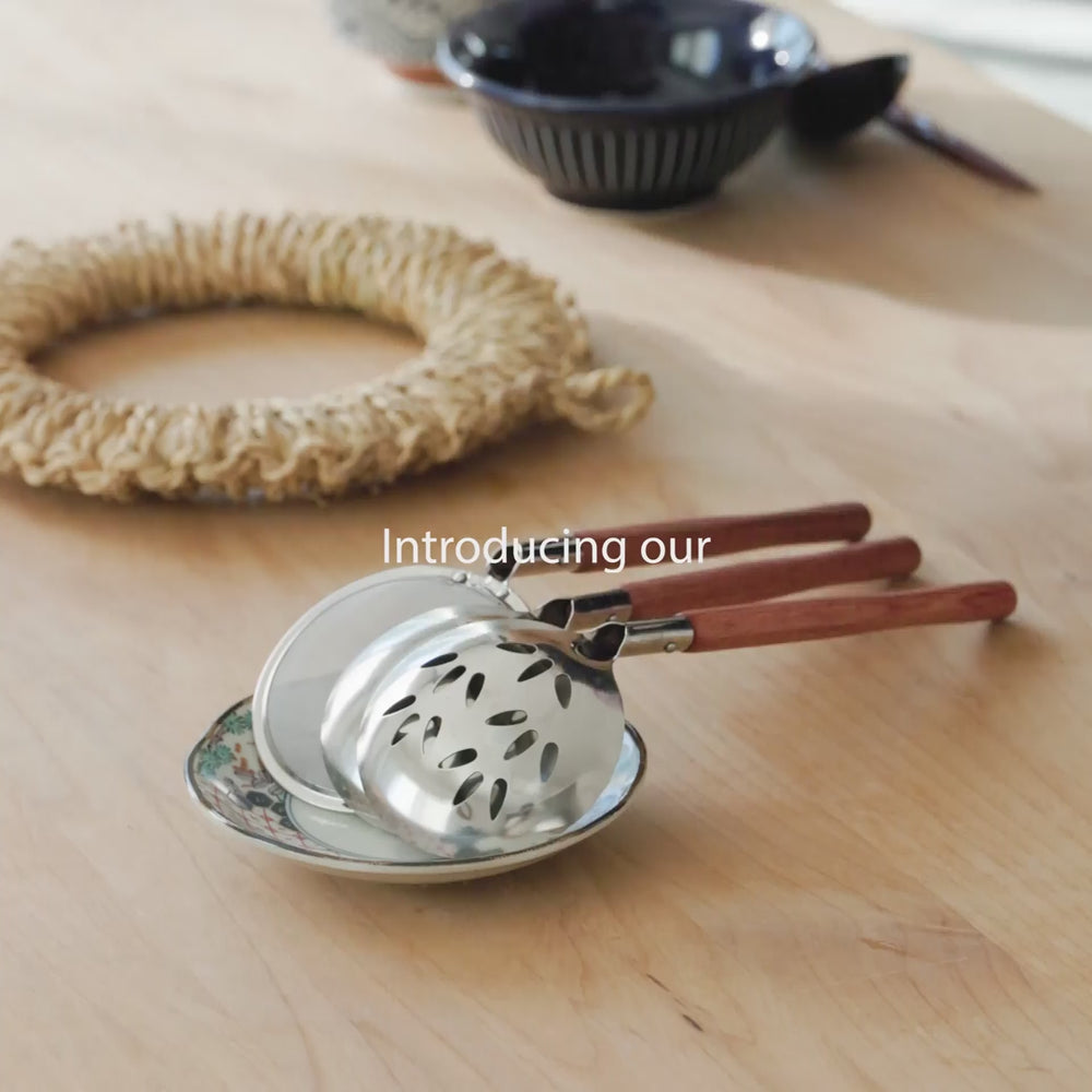 Nami from Just One Cookbook using stainless steel nabe tool set to serve hot pot at the table