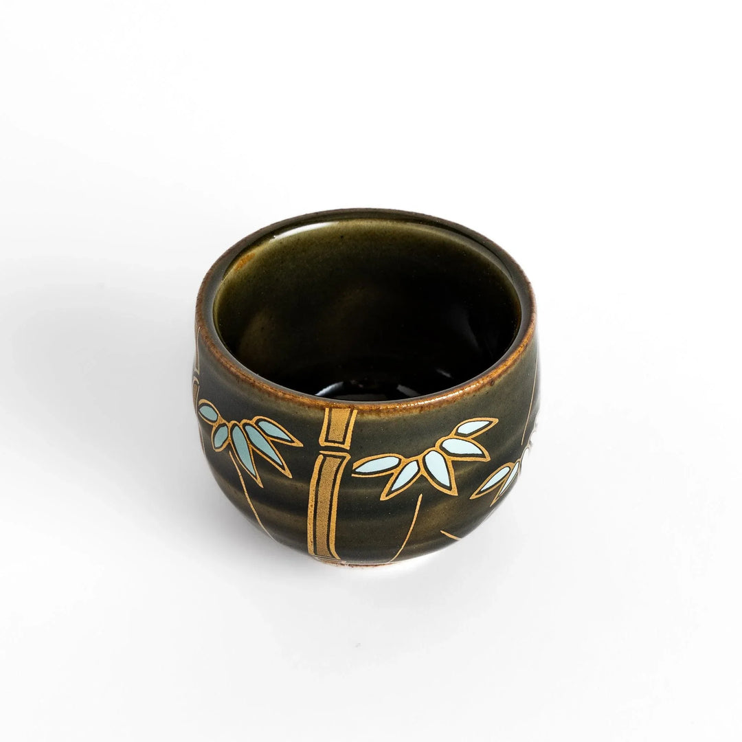 Set of five Sake Cups featuring seasonal blossom designs, perfect for enjoying your favorite sake.