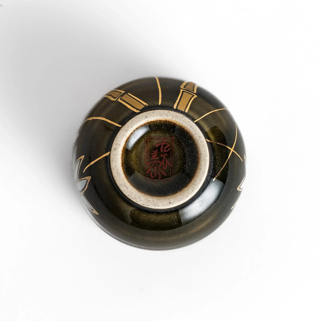 Set of five Sake Cups featuring seasonal blossom designs, perfect for enjoying your favorite sake.