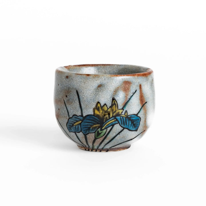 Set of five Sake Cups featuring seasonal blossom designs, perfect for enjoying your favorite sake.