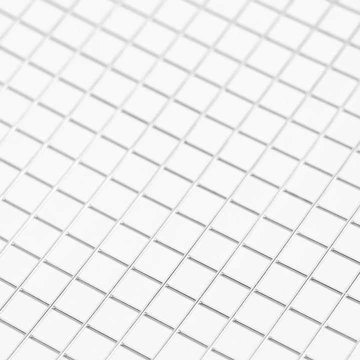 Fine mesh stainless steel draining basket, ideal for washing or draining ingredients during food preparation.