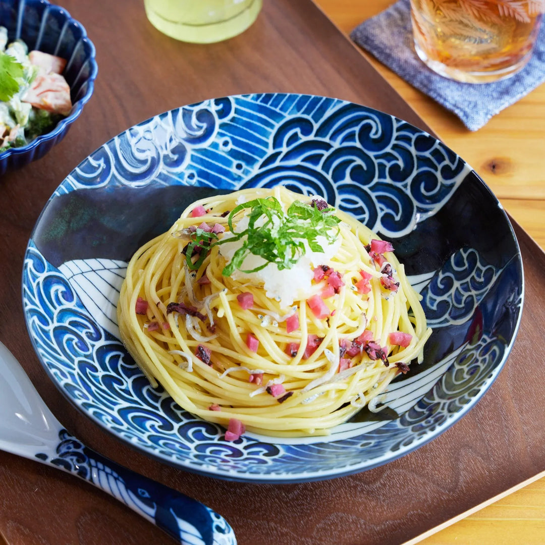 White Wave Whale Pasta Bowl