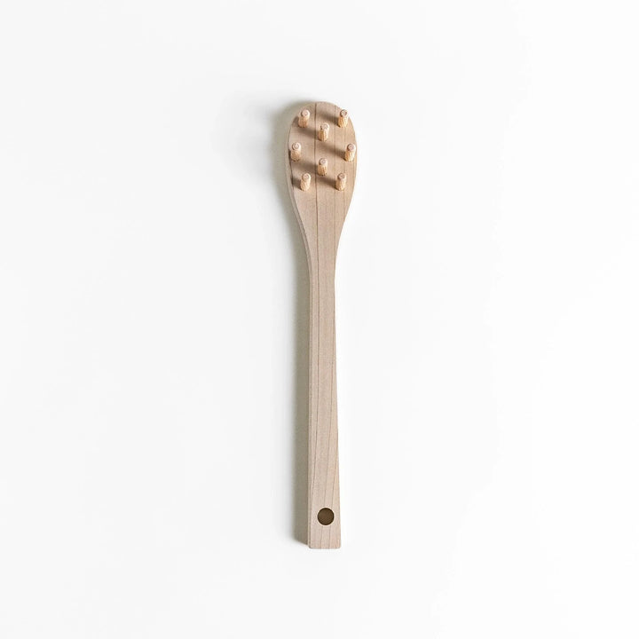 Wood Pasta Fork with wooden handle and forked head ideal for stirring and serving pasta with natural style.