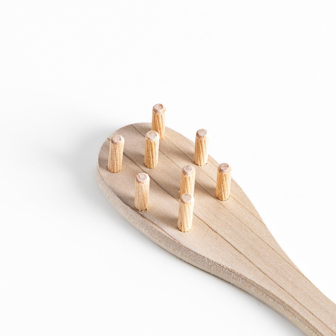 Wood Pasta Fork with wooden handle and forked head ideal for stirring and serving pasta with natural style.