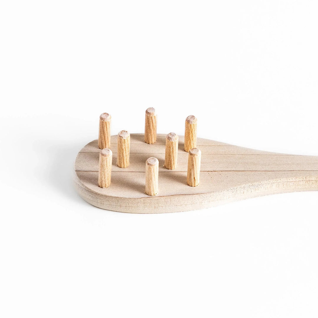 Wood Pasta Fork with wooden handle and forked head ideal for stirring and serving pasta with natural style.